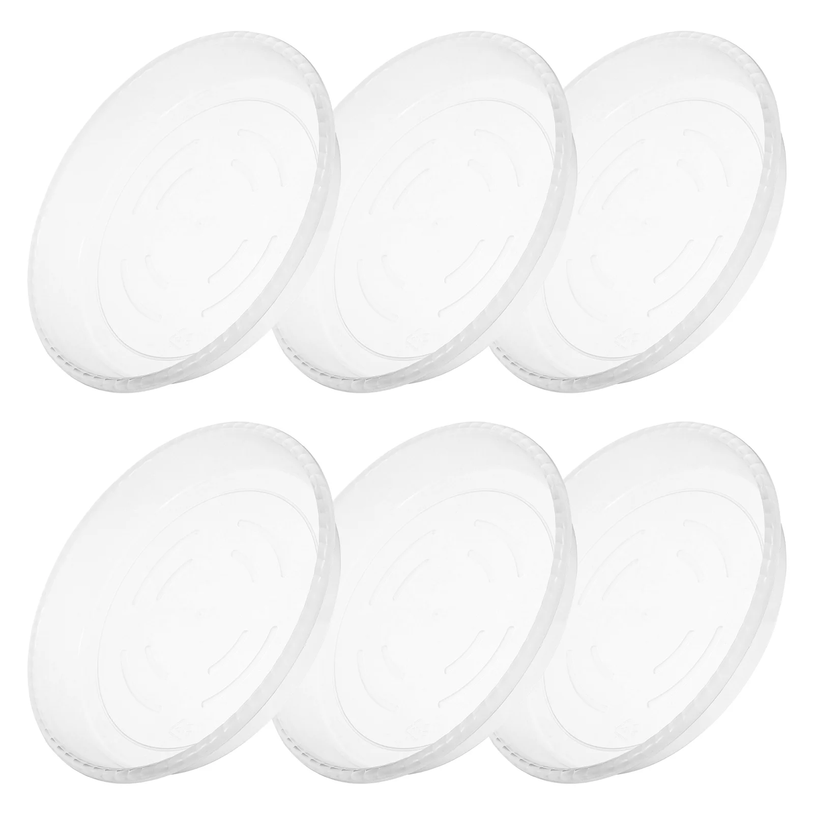 

6 Pcs Plant Water Tray Clear Saucer Flowerpot Bottom Drip Trays Saucers Plastic Base