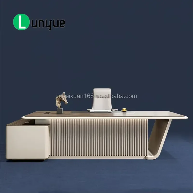 Luxury Modern L-Shaped Convertible Retractable Large Desk for Home Office School Living Room Hall Spacious Durable Furniture