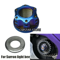 1PCS Primary Belt Pulley Nut Rear Axle Nut Cap Screw For Sur-Ron Light Bee X S L1E Segway X160 X260
