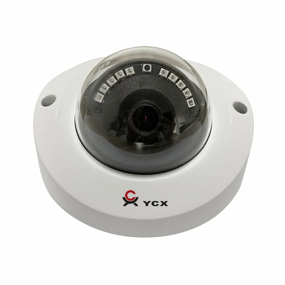 Hot Selling Mini IK10 Vandal-Proof Dome 5MP POE IP Camera Support P2P Cloud Mobile Viewing Human Body/Vehicle Detection