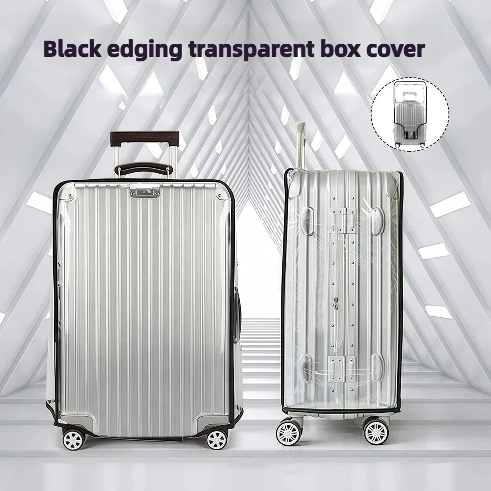 

Transparent luggage protection cover suitable for suitcases and suitcases, easy to install and fold for storage