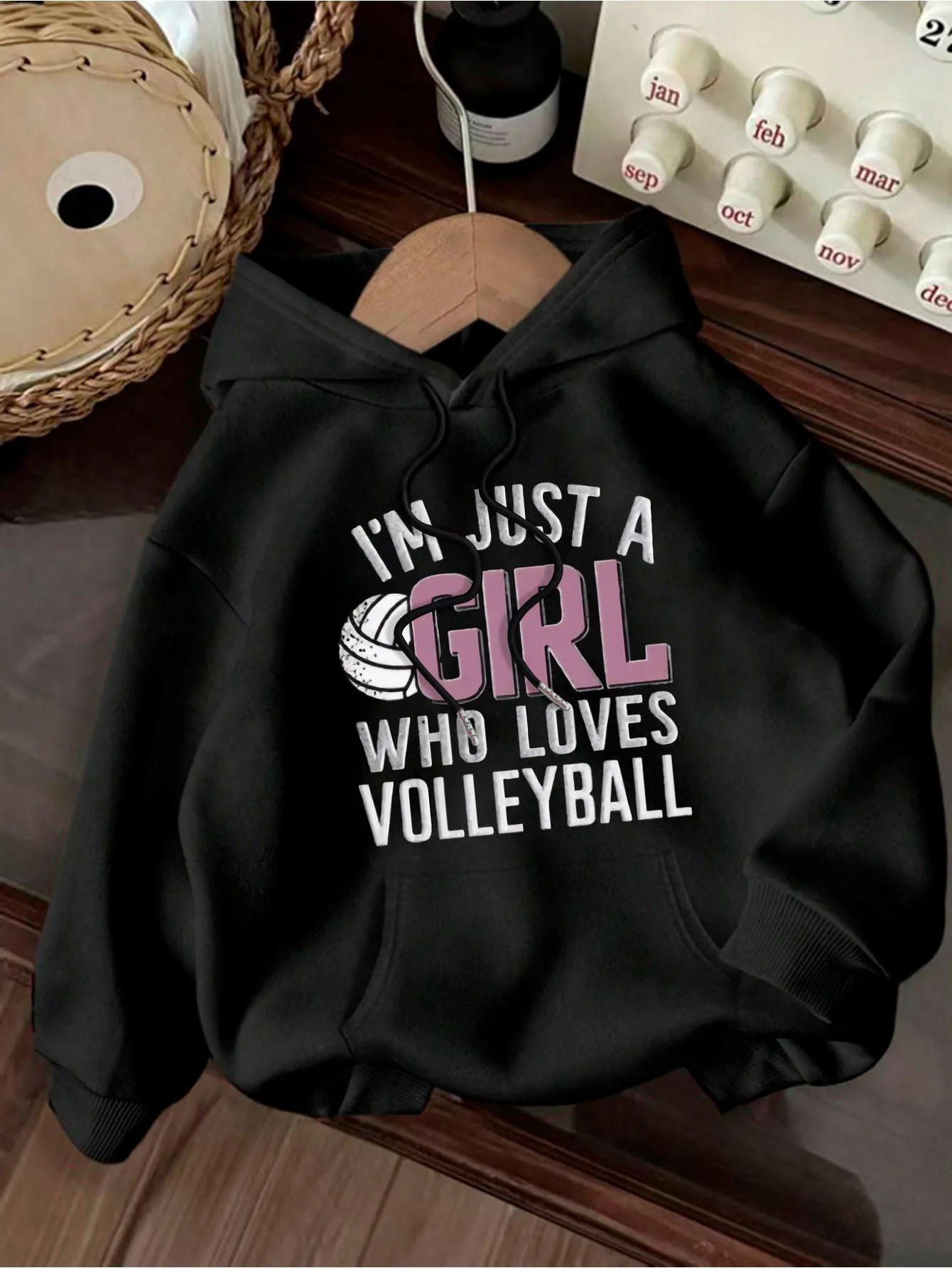 

Women's Hoodie - White Pullover Sweater, Machine Washable, Daily and Sports, Spring and Autumn Clo