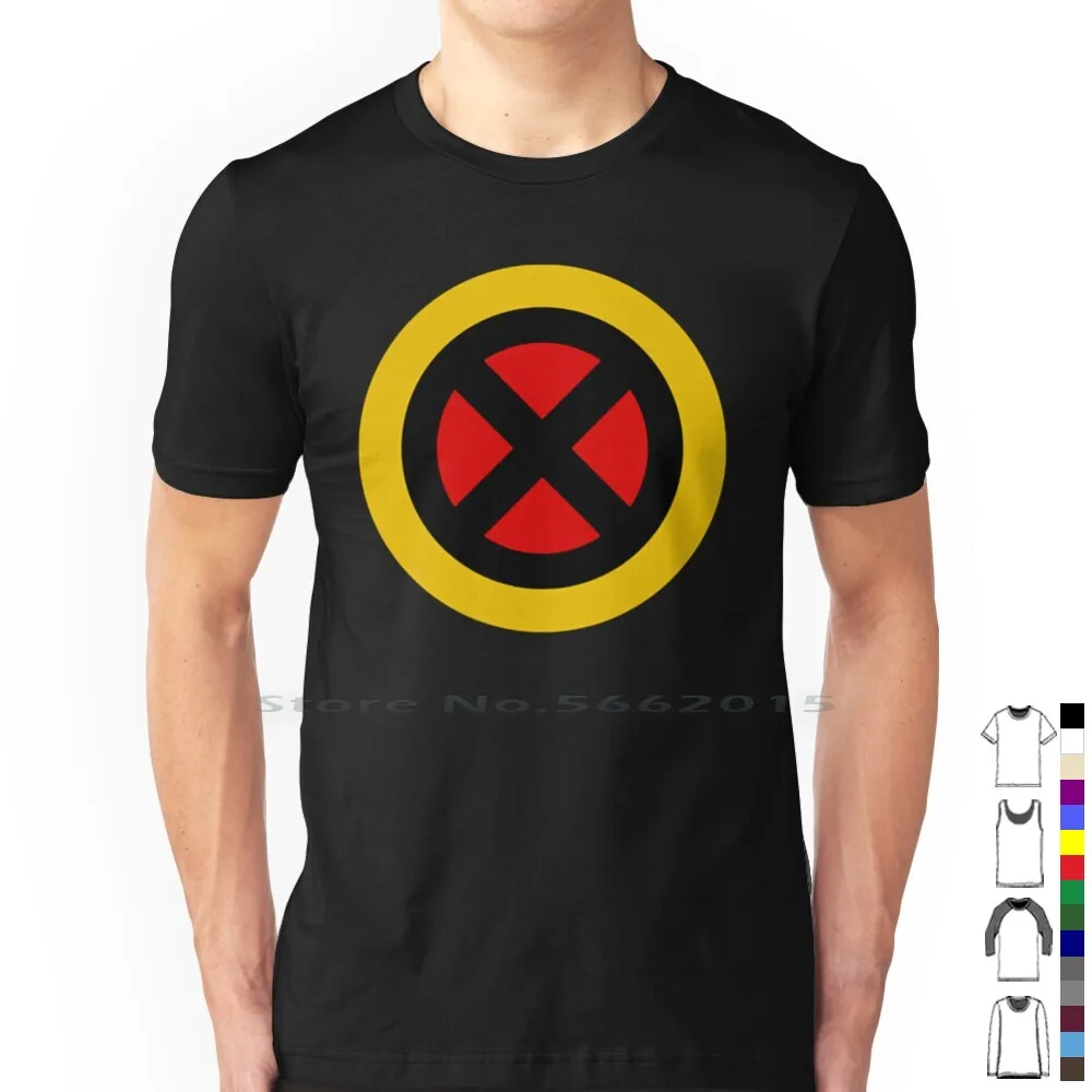 X Logo T Shirt 100% Cotton X Men Xmen Logan Mutant Cyclops America Hugh Jackman Magneto Hawkeye Movie The X 23 Captain Fury