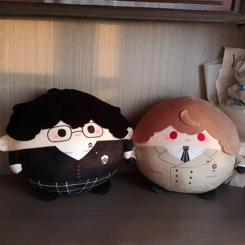 20CM Anime Akechi Goro Amamiya Ren Dango Cartoon Cotton Stuffed Toys Plushie Pendant Keychain Birthday Present Mascot Ornament