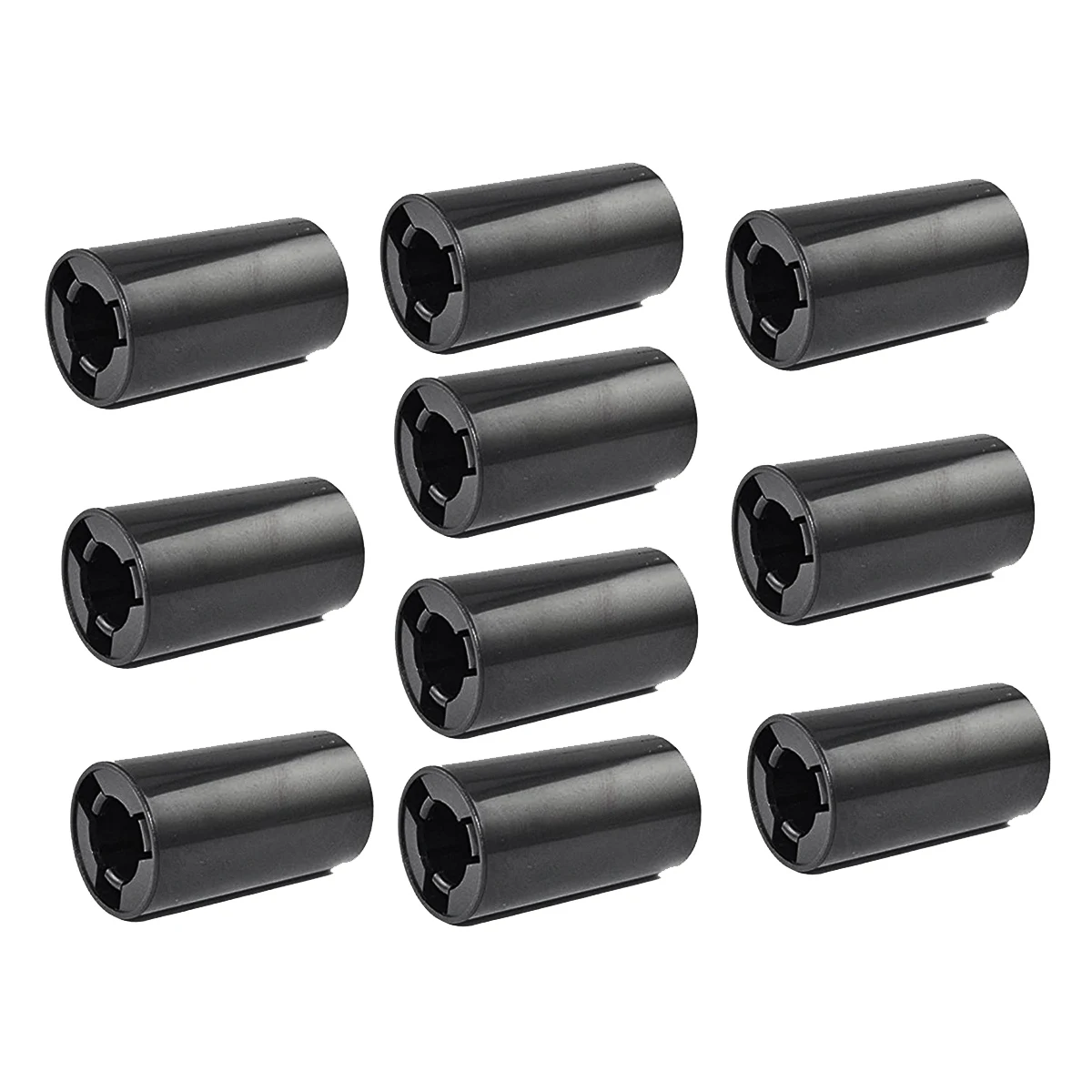 10 Pack Aa Naar C Maat Batterij Adapter, Aa Naar C Grootte Spacers, Aa Naar Maat C Batterij Adapter Converter Geval (Zwart)