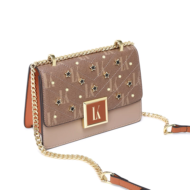 High Quality Fashion Rivet Small Chain Single Shoulder bags for Women Messenger Tote Bags Fashion Crossbody Ladies Handbags