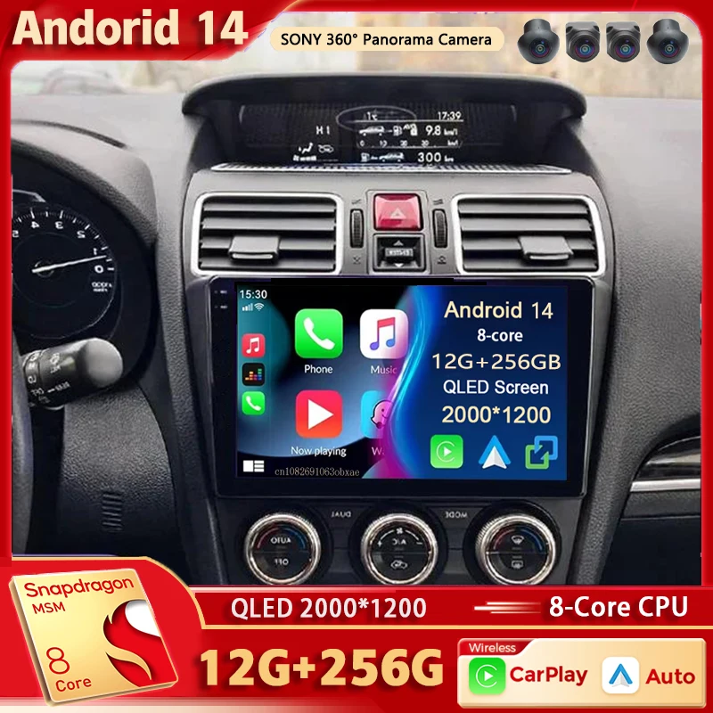 

Android 14 For Subaru Forester 4 SJ 2016 - 2018 2K QLED Android Car Radio Multimedia Video Player GPS AI Voice CarPlay 4G Stereo