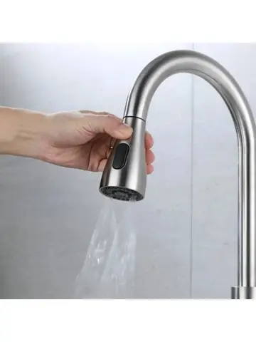 For 1/2" Connection Kitchen Pull Out Faucet Sprayer Nozzle 3 Modes ABS Water Saving Bathroom Basin Sink Shower Spray Head