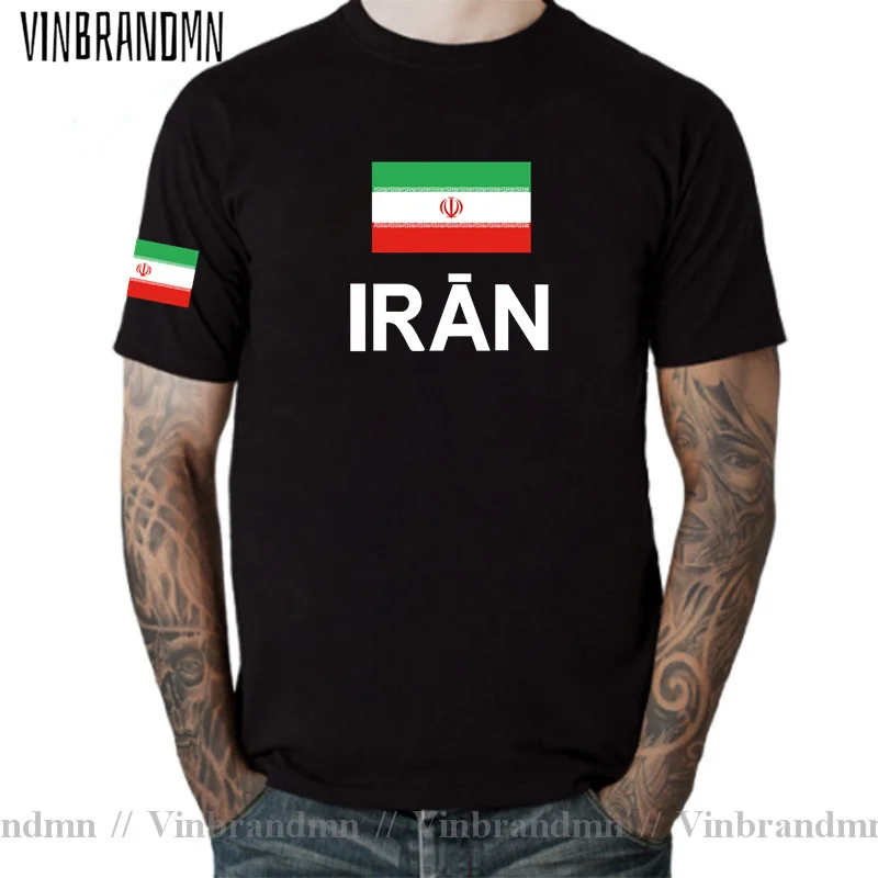 Iran Islamic men t shirts fashion 2022 jerseys nations team 100% cotton t-shirt meeting fitness brand clothing tees flag IR tops