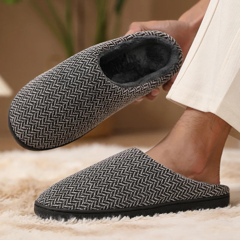 

Мужские тапочки для домашнего шитья, унисекс, плюшевая теплая домашняя обувь, женские роскошные замшевые мягкие нескользящие зимние тапочки для дома