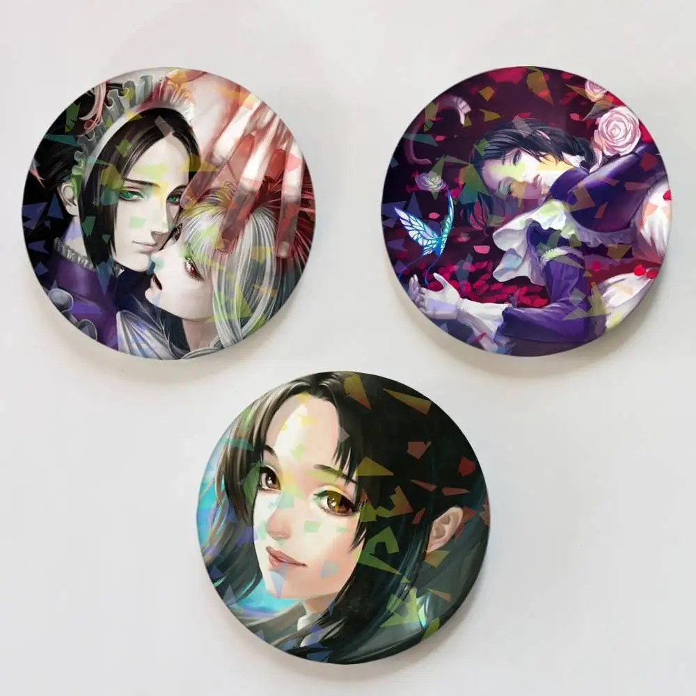 Broches Redondos Fata Morgana para Mochilas, Maletas e Roupas – Presentes Criativos e Dramáticos