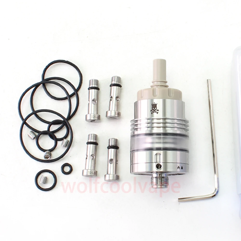 WOLFCOOLVAPE Vaporizer Monarchy OST Old School MTL RTA Rebuildable Tank Atomizer 0.8 / 1.0 / 1.2 / 1.5 / 1.8mm 22mm vape tank atomizer tank