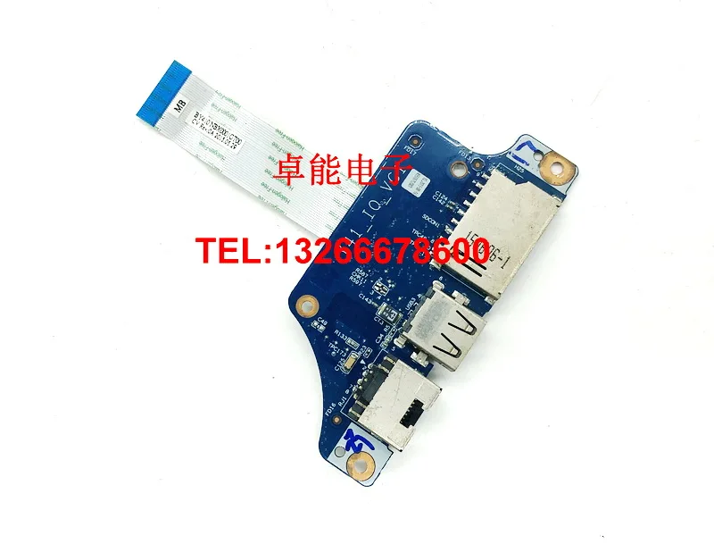 

For Lenovo Rescuer 14-ISK laptop USB Jack Board Network Card RJ45 Card Reader Board NS-A661