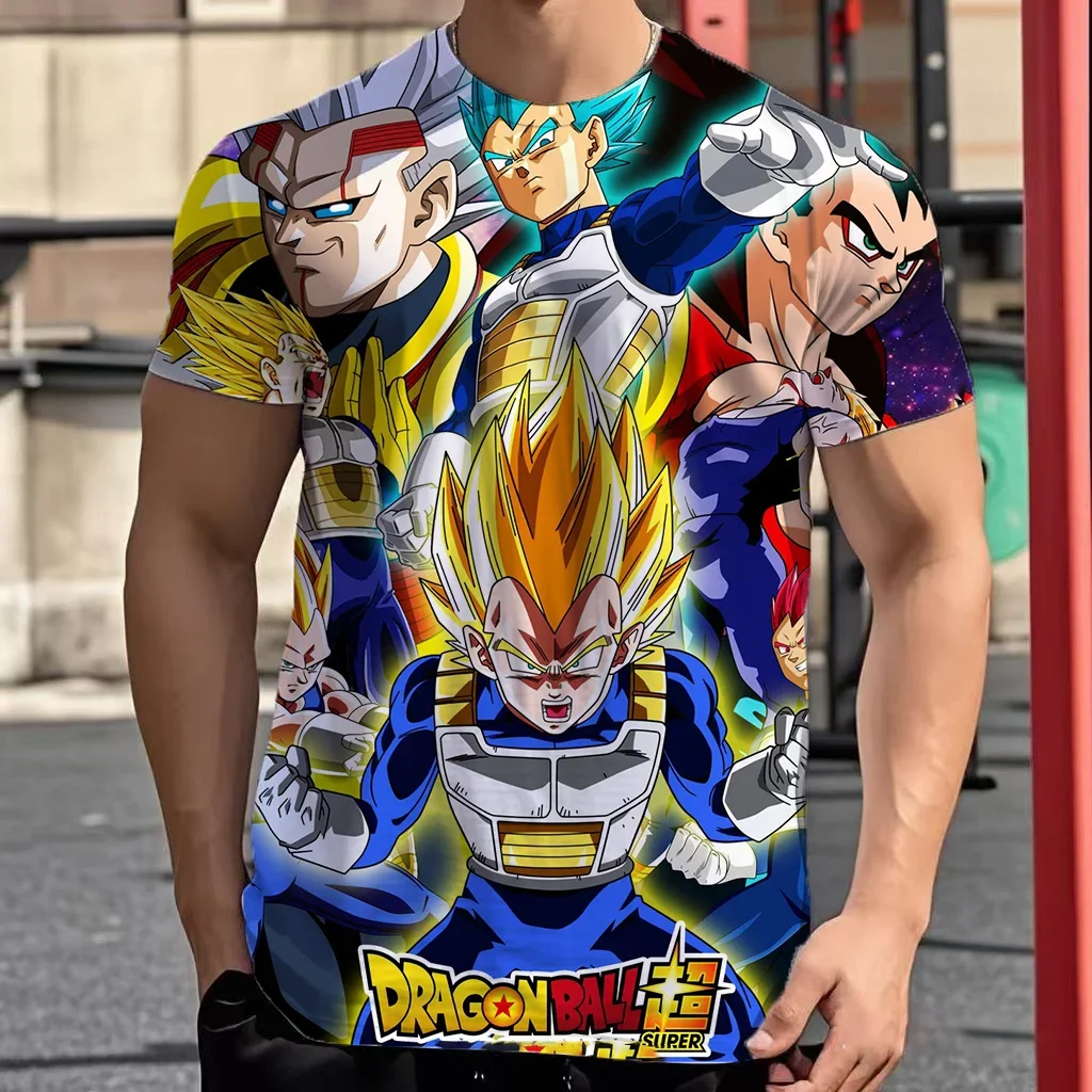 La nueva moda 2025 Dragon Ball 3D camiseta de verano de manga corta O Comprehend Space Vegeta hombres Casual niños y niñas lo último