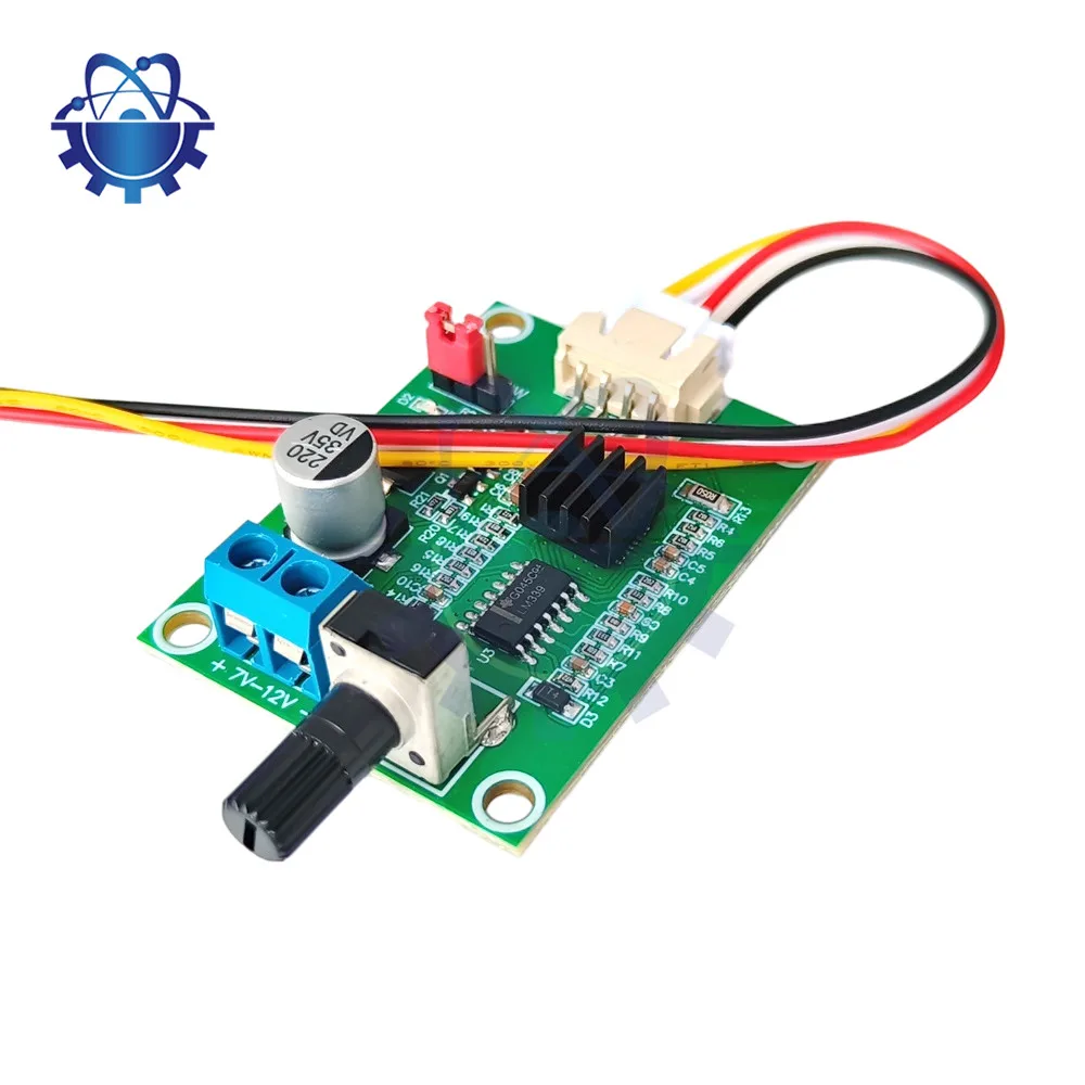 DC 7V-12V Brushless Motor Driver Board Module Speed Control Board CD/DVD-ROM Drive Controller Used For Electrical Cooling Fans