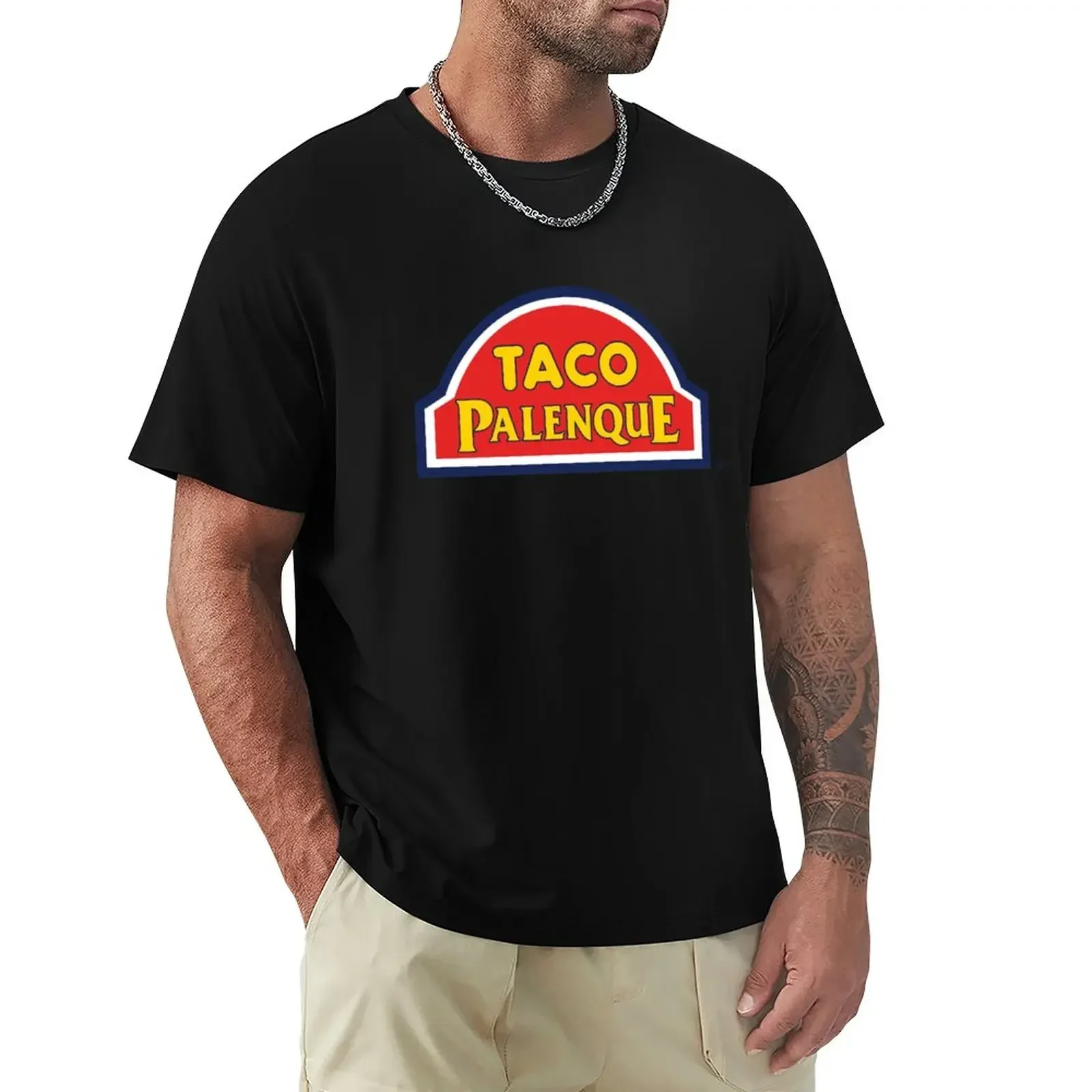 Boys animal print oversized t shirts for men pack Taco Palenque (Mexican Grill) T-Shirt clothing graphic oversized FUNNY STYLE