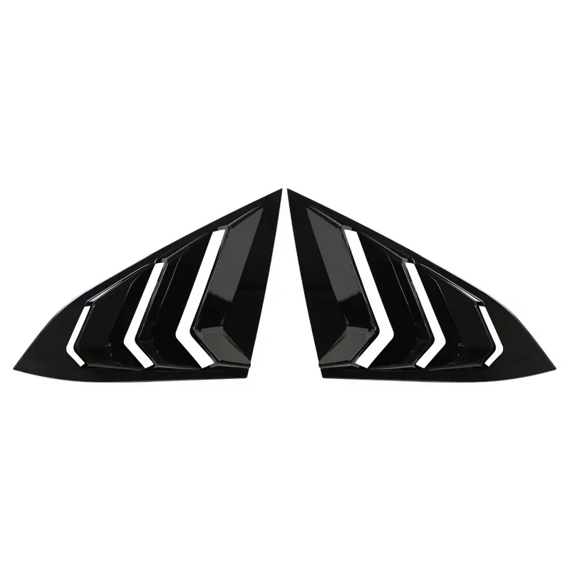 For Honda Civic 10th Gen 2016-2021 Sedan Rear Side Window Louvers Air Vent Scoop Shades Cover Trim Blinds Carbon Car Accessories