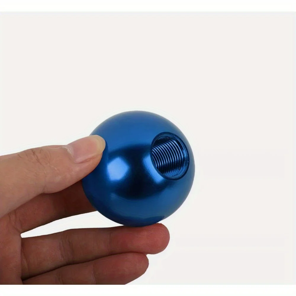 MUGEN Aluminum Blue Round Ball Manual Gear Stick Shift Knob Shifter Universal