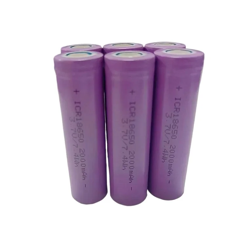 ICR 18650 3.7 فولت بطارية 2000 مللي أمبير بطاريّة ليثيوم قابلة لإعادة الشحن ICR18650 لبطاريات المصباح لعب الأطفال حزمة بطارية DIYD #5
