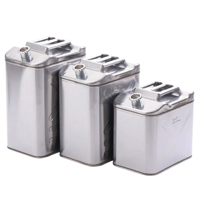 201 stainless steel vertical fuel tank 5L10L15L20L special gasoline diesel barrel durable motorcycle car spare fuel tank