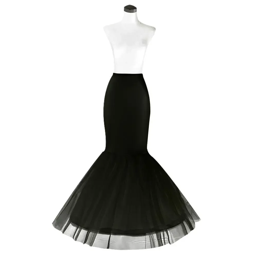 Jupon long cerceau noir, crinoline, robe de Rh, jupe, sous-jupe, accessoires de mariage, mariage, nouveau