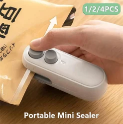 Portable Mini Sealer 2 in 1 Heat Sealer For Snacks Plastic Bag Heat SealerSnacks Home Use Rechargeable Sealer Vacuum Sealer