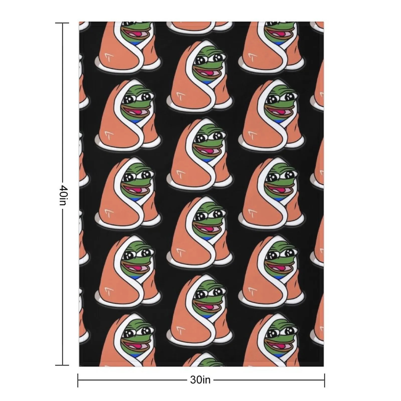 بطانية بيبو - بطانية بيبيجا تويتش ديسكورد الضفدع رمي بطانية كبيرة ناعمة كبيرة بطانيات أنيمي أرائك بطانيات الديكور