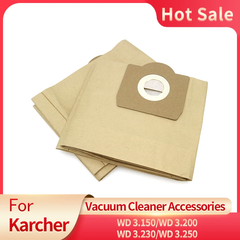 Vacuum Cleaner Bag for Karcher 6.959-130.0 Filter Bags for A2201 WD3 Paper Bag Wet & Dry Vacuum Cleaner Parts