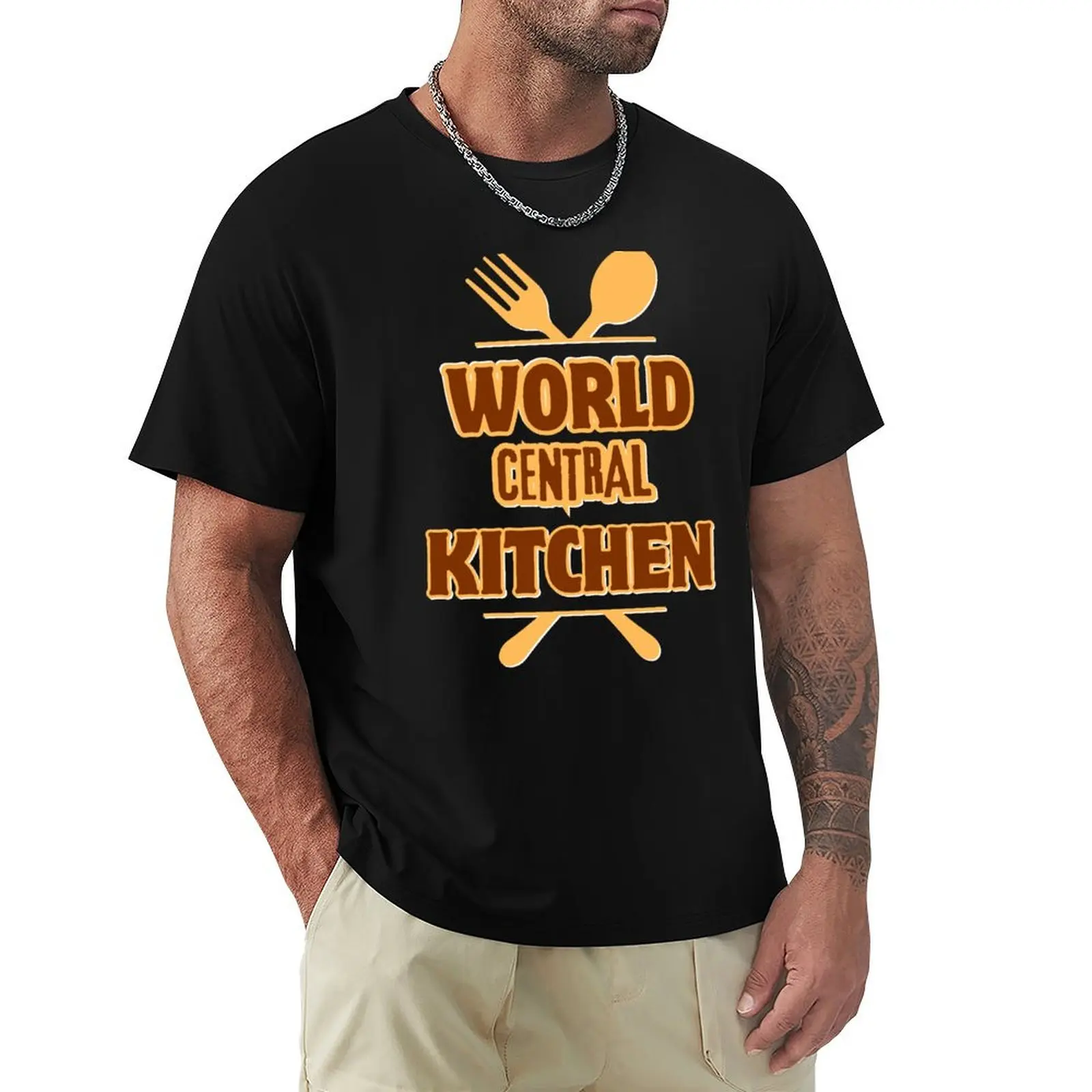 

World Central Kitchen T-Shirt customizeds Man t-shirt anime t shirts summer tops t shirts for men cotton