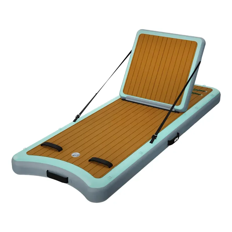 S Water Play Inflatable Floating Sun Deck Floating Island Lounge /party Leisure Platform Inflatable Floating Party Dock