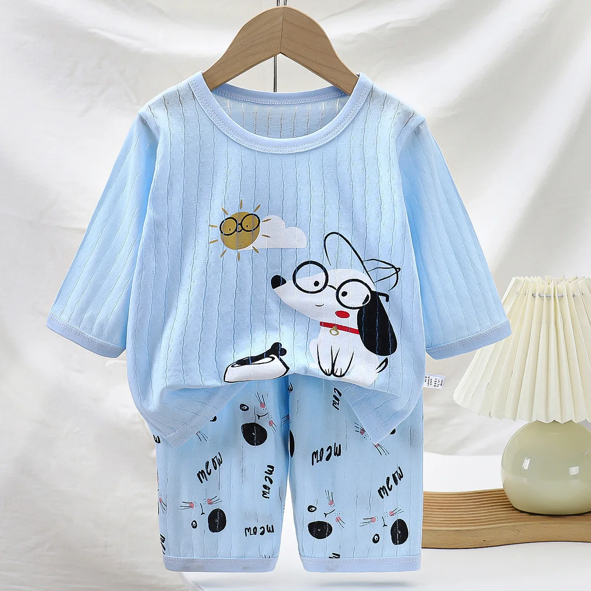 2PCS/Set Toddler Baby Boy Pajamas Cotton Sets for Girls Summer Children Pyjama Kids Pijamas