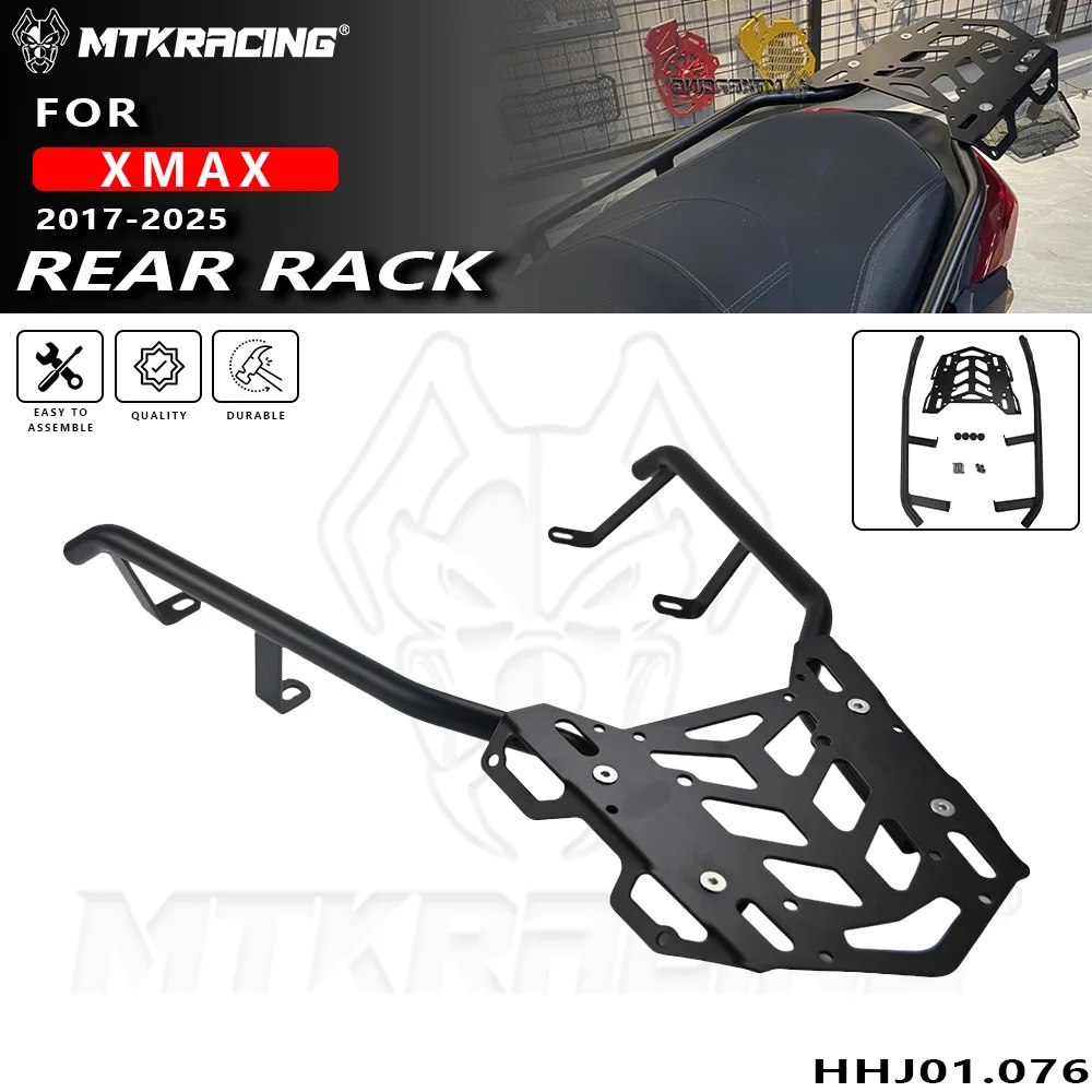 

Для YAMAHA XMAX 2017-2025 задняя багажная полка, кронштейн для крепления на мотоцикле, переноска, полка для чемодана, поддержка груза