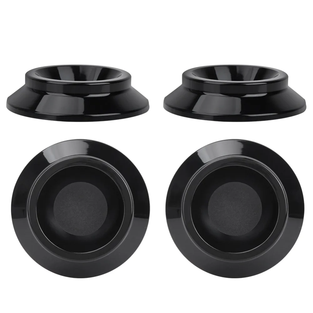 8PCS Plastic Piano Foot Pads Round Shape Black Color Piano Caster Cups Anti-Slip Design Piano Accessories Set Floor Protection