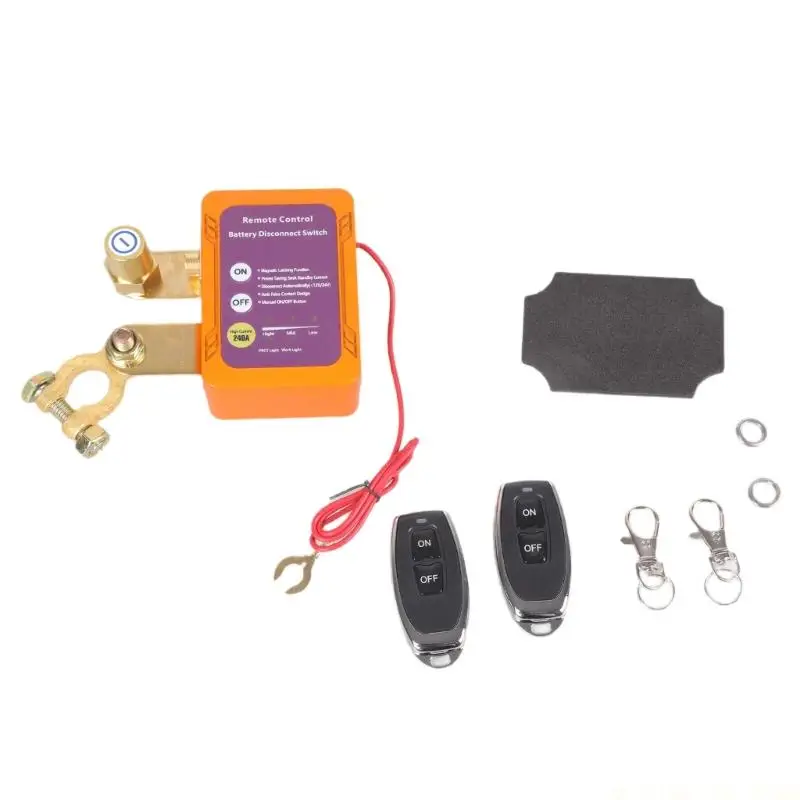J0MA 250A Battery Cut Shut Off Remote Switches for Marine Boat ON Off Power Battery Switches Isolator Switches