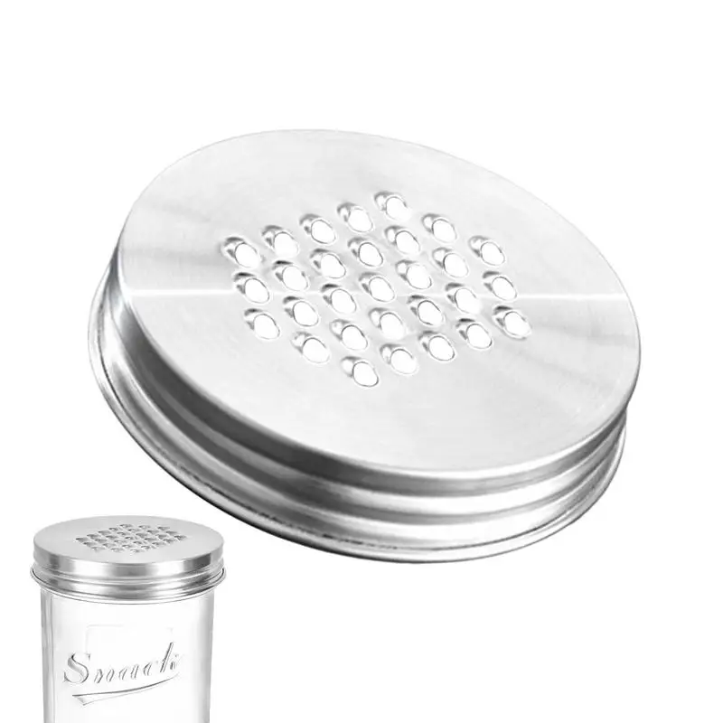 Mason Jar Cheese Grater Lid Stainless Steel Kitchen Cheese Zester Rust-Proof Carrot Grater Wear-Resistant Cheese Shredder For