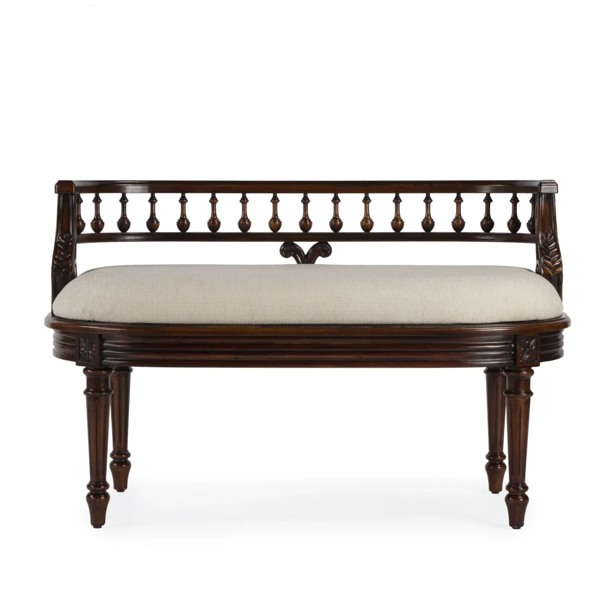 French Vintage Solid Wood Sofa Chair Makeup Stool for Casual Use, Direct From Factory with Customization Available
