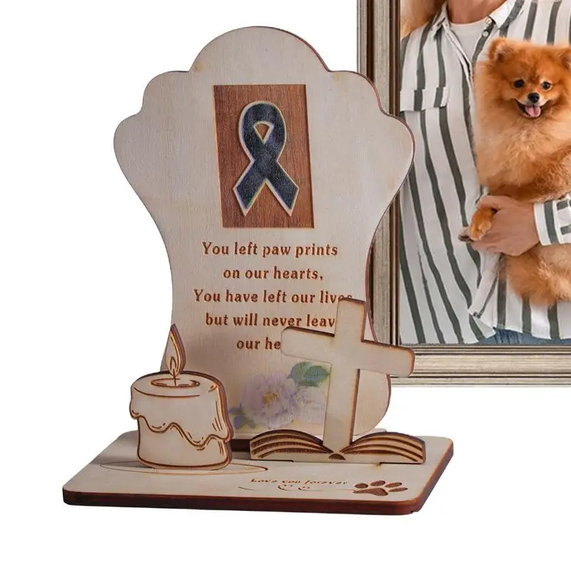 Handmade Cats Memorial Stake Handmade Wooden Stake Dog And Cat Remembrance Altar Decorations For Home Patio Grave Yard