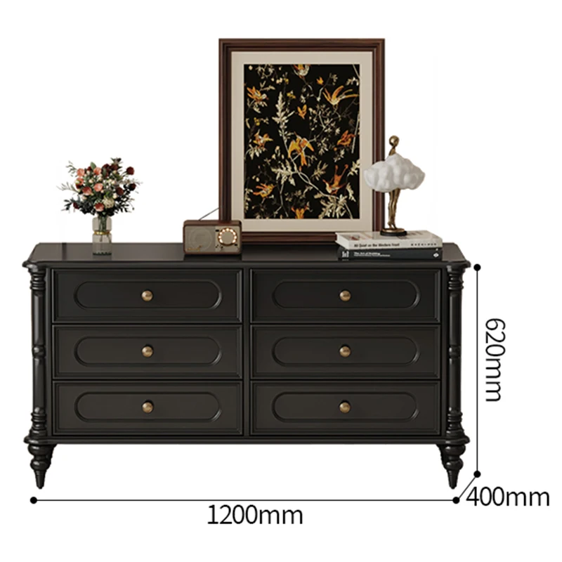 Black Nordic Dressers Bedroom Modern Luxurious Mobile Hotel Cabinet Table Dressers Console Coiffeuse De Chambre Toilet Furniture image 5