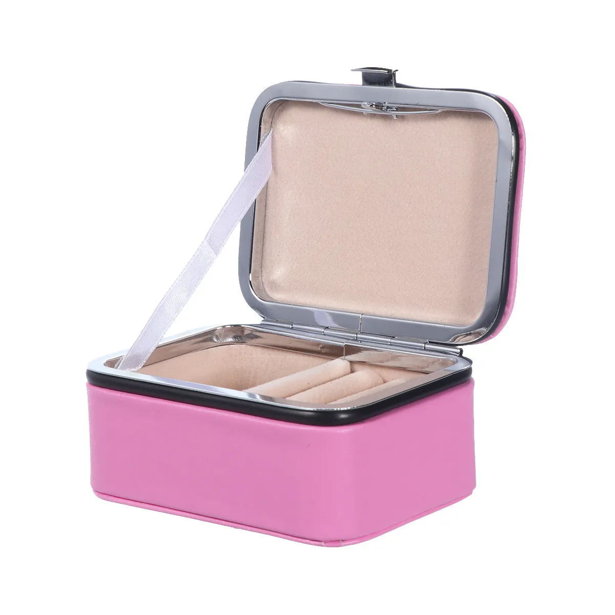 

Мини-шкатулка для украшений: Портативный футляр премиум-класса для хранения серег, ожерелий, колец, с устойчивым к царапинам тканевым покрытием внутри