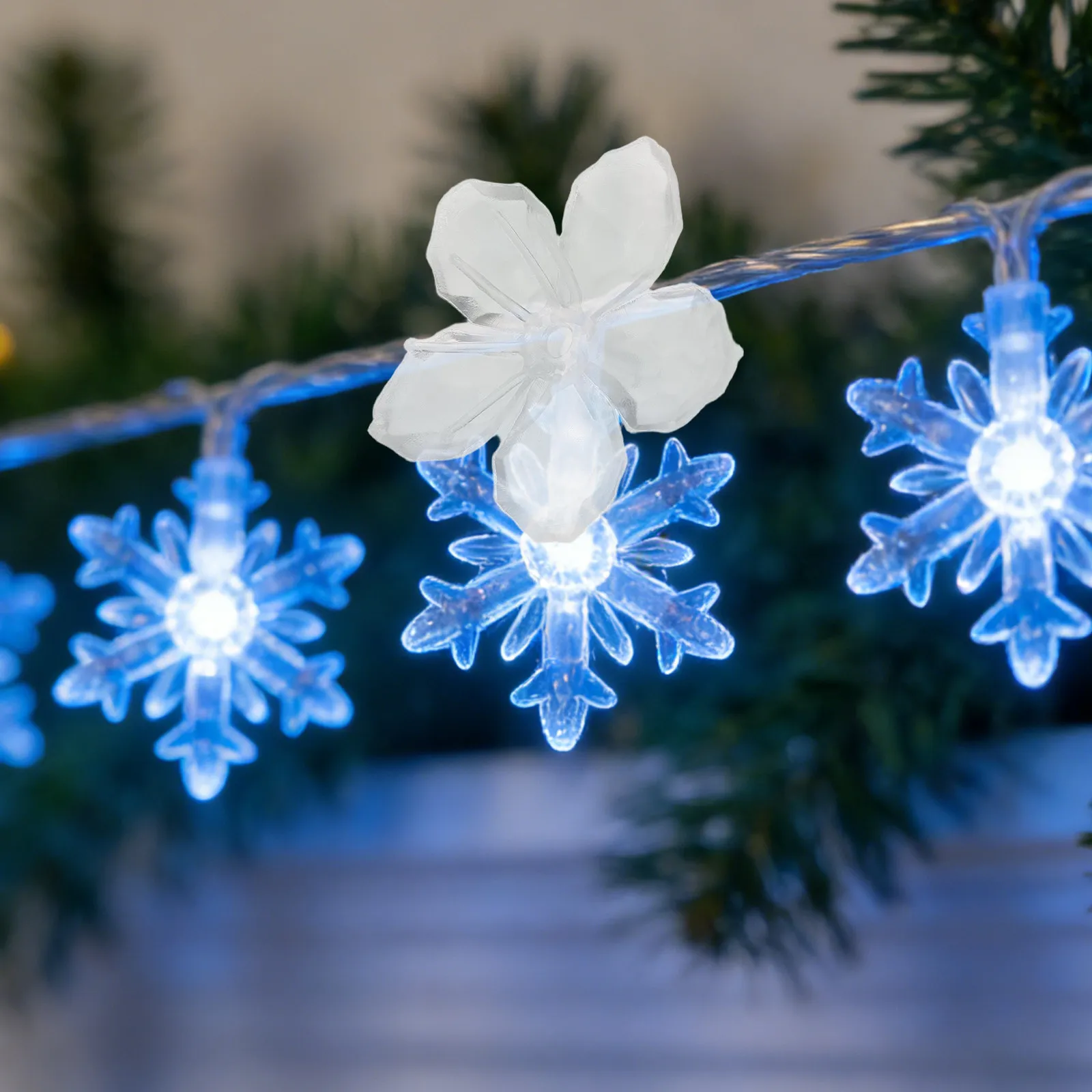 200Pcs Cherry Blossom String Light Shades Plastic Pendant Lamp Covers Romantic Small Bulb Replacement Decorative Party Light