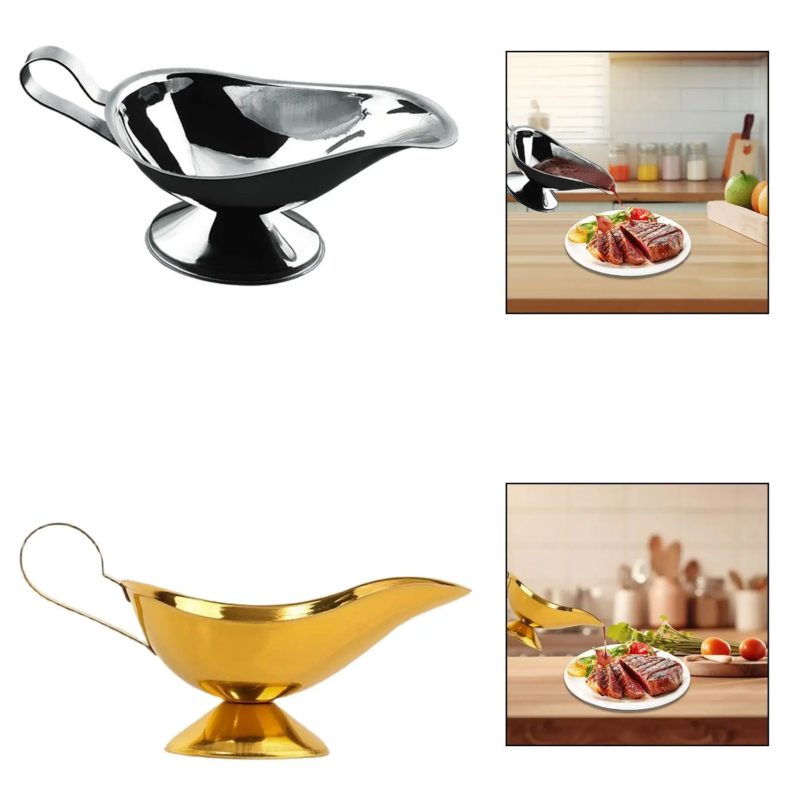 

Соусник из нержавеющей стали с ручкой, 10 унций, для соусов, молока, заправок, салатов