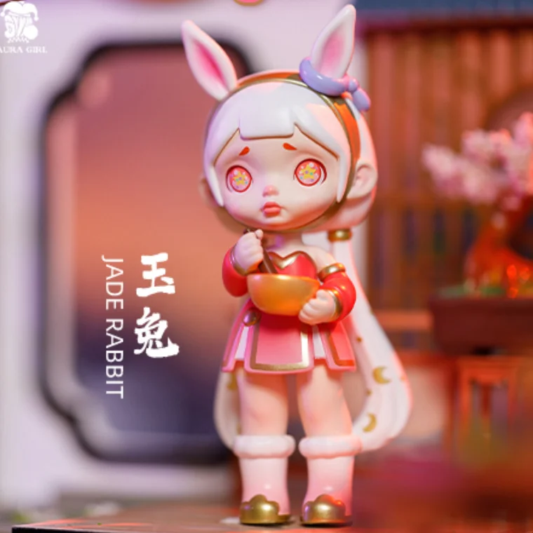 Laura Chinese Myth Series Anime Action Figure Guess Bag Ornament Figurines Home Decor Desktop Dolls Model Girls Gift