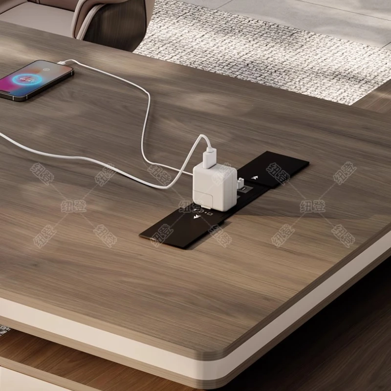 طاولة مكتبية حديثة راقية أنيقة ميسا بارا كومبيوتر بروكو دي عمل مكاتب غرفة مكتب على شكل حرف L أثاث غرفة المكتب #5