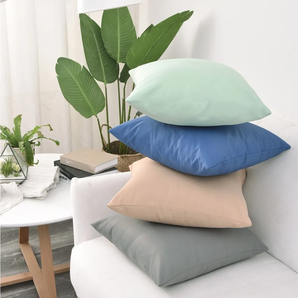 CIFBUY Twill Waterproof Solid Nordic Cushion Cover Decorative Throw Pillow Case for Outdoor Patio Sofa Couch Bed Balcony Home