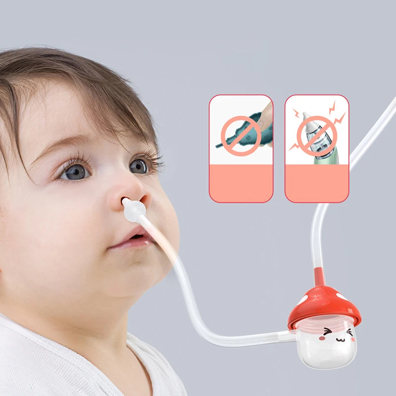 Baby Infant Nasal Suction Snot Cleaner Baby Mouth Suction  Children Nasal Aspirator Cleansing Sucker Nose Cleaning Tool