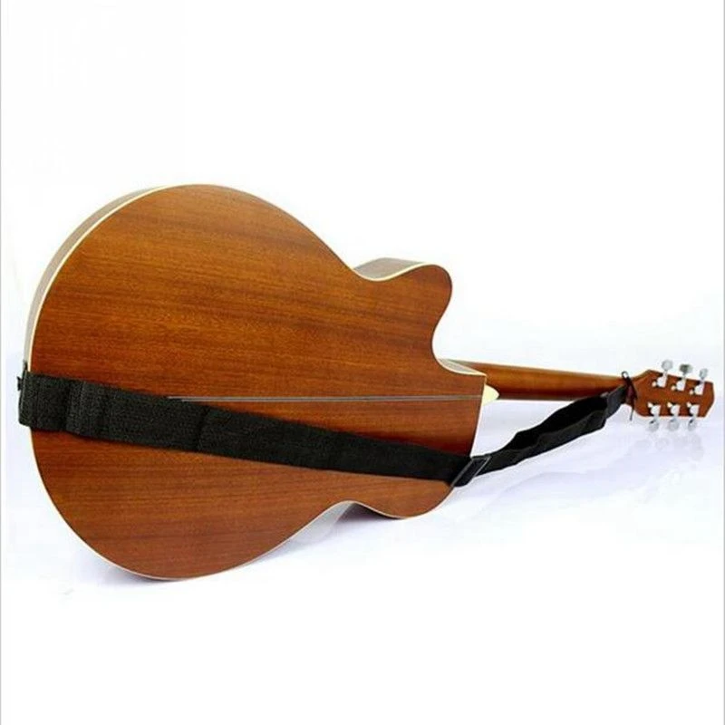 A61P un ensemble d'accessoires pour violon 4/4 en bois d'ébène naturel de 4 pièces de chevilles, avec sangle de guitare, plectres de guitare acoustique, ukulélé noir