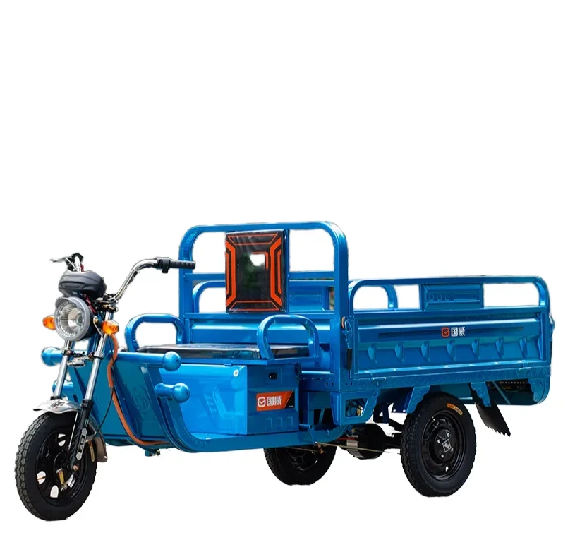 60V 1600W Full Closed Cabin Passenger Seat Electric Tricycle 3-Wheel Cargo E-Tricycle With 200cc No Charger For Adults