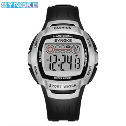 SYNOKE Outdoor Military Digital Watch For Men Fashion Retro Men Watch Sports Waterproof Men Watch Multifunctional Luminous