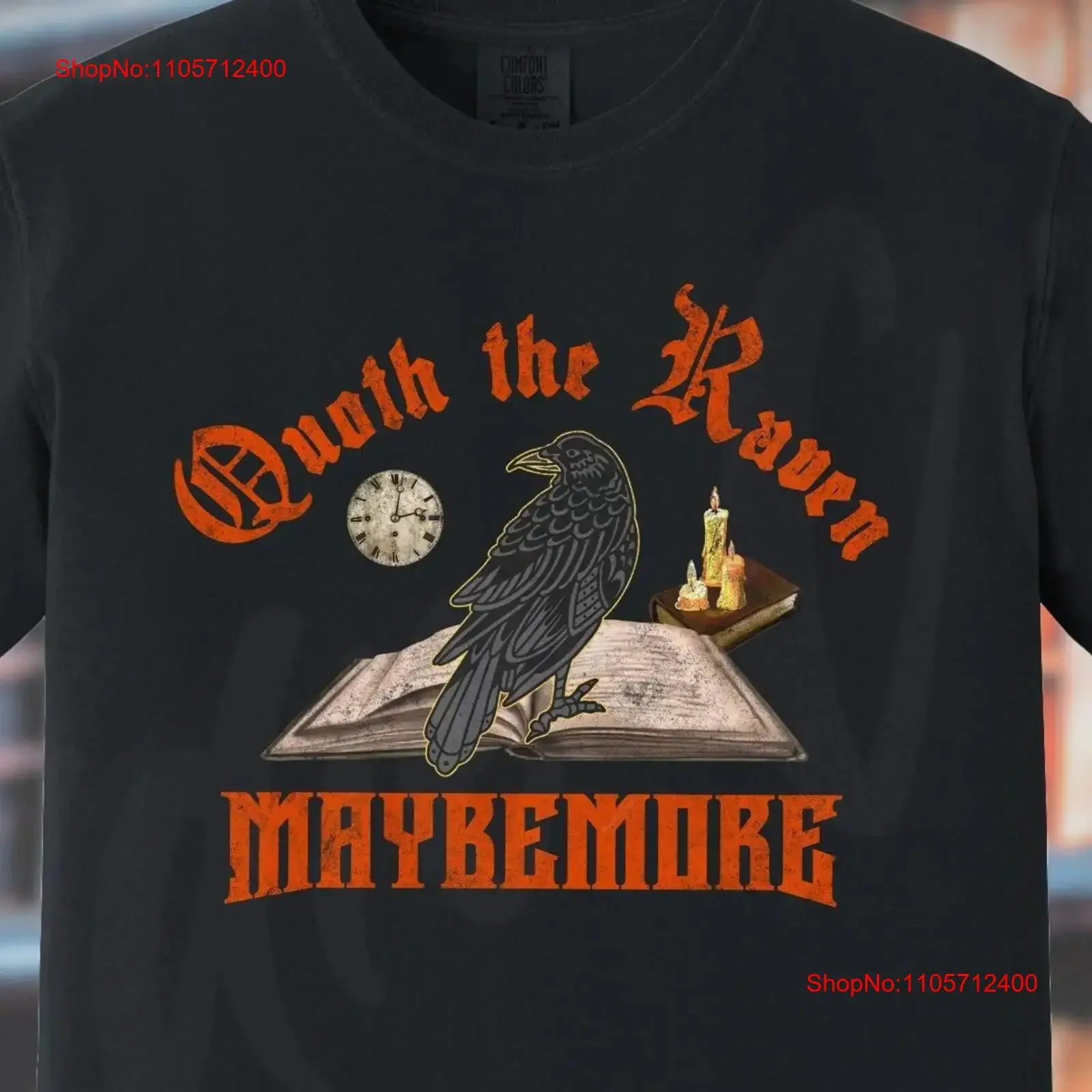 Dark Academia Crow T Shirt Raven Literature Lover Reading Librarian Writer Poet Edgar Allan Poe Goth Bookish Blackbird vintage