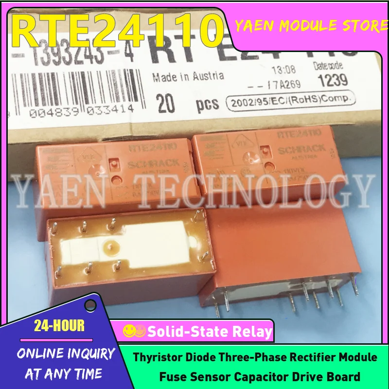 relay Brand New Original RTE24110 110VDC 8-pin 8A 110V